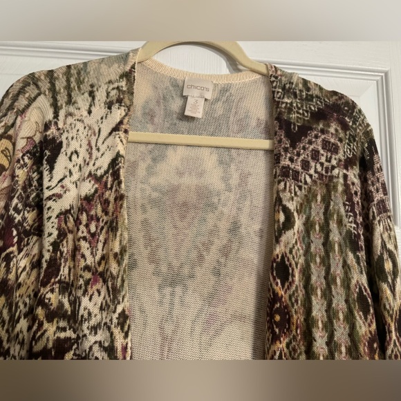 Chico’s Women’s Multicolored Cardigan ~ Size 3 - Picture 3 of 6